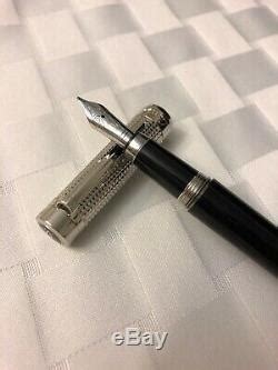 Pasha de Cartier BP Black Composite Platinum Finish Pen